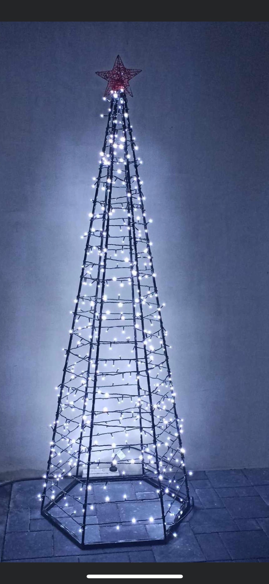 Choinka metalowa ozdoba świąteczna