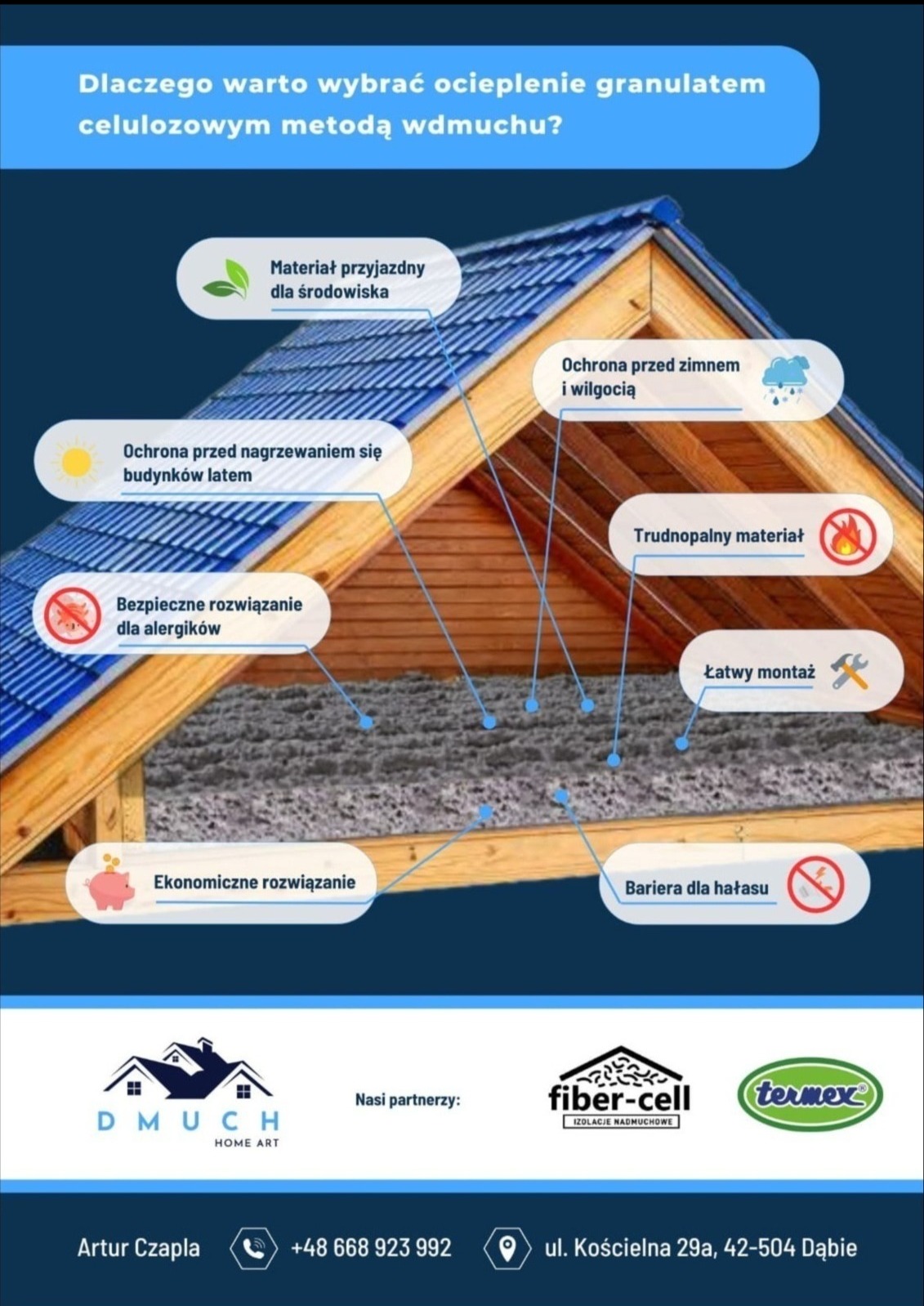 Korzyści z docieplenia granulatem celulozowym metodą wdmuchu.