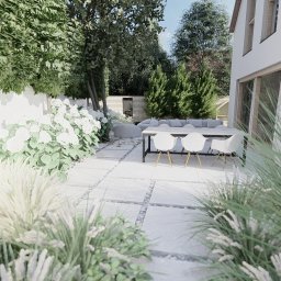 Projekt ogrodu pod lasem