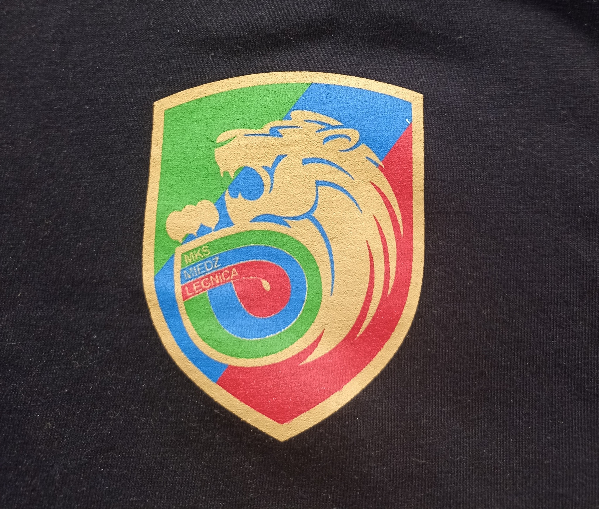 Logo klubu sportowego na koszulkach bawełnianych - sitodruk 4 kolory.