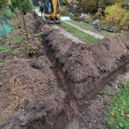 Wykop pod instalacje Chmielnik 4