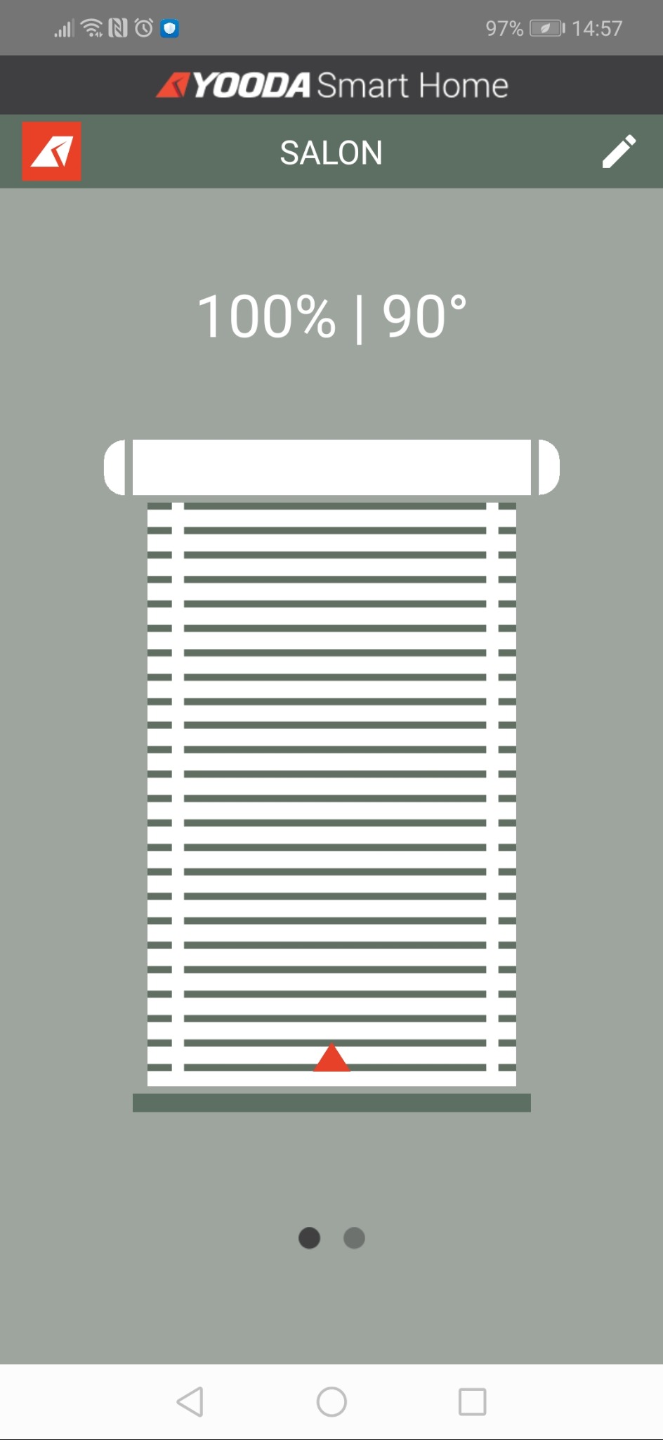 Aplikacja do podnoszenia żaluzji elektrycznych