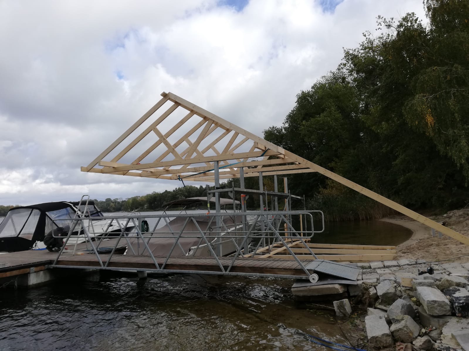 Zadaszenie dla łodzi