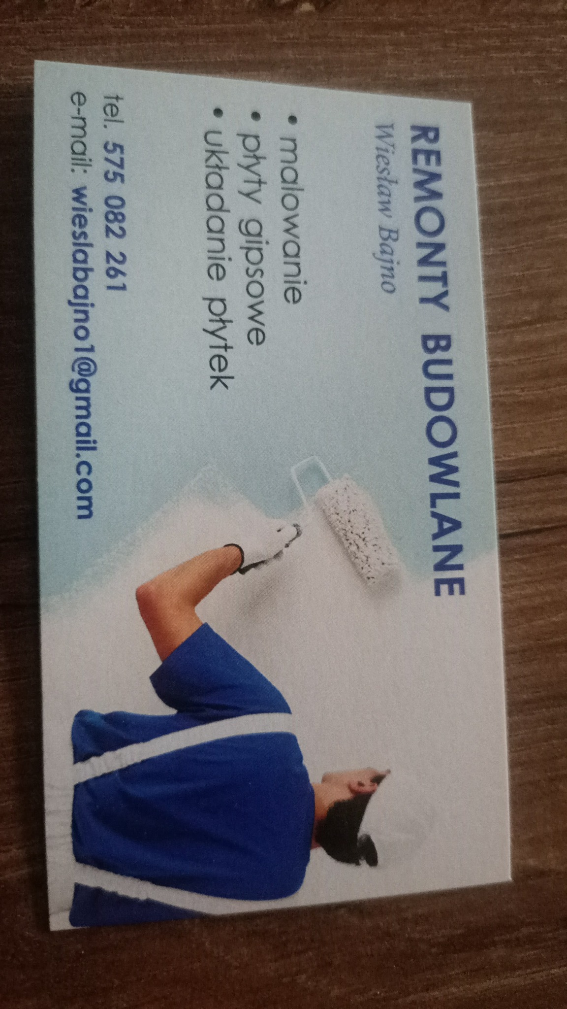 Prace wykonuje sumienie tak żeby klient był zadowolony i polecał mnie innym