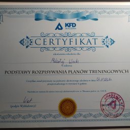Certyfikat akademii KFD
