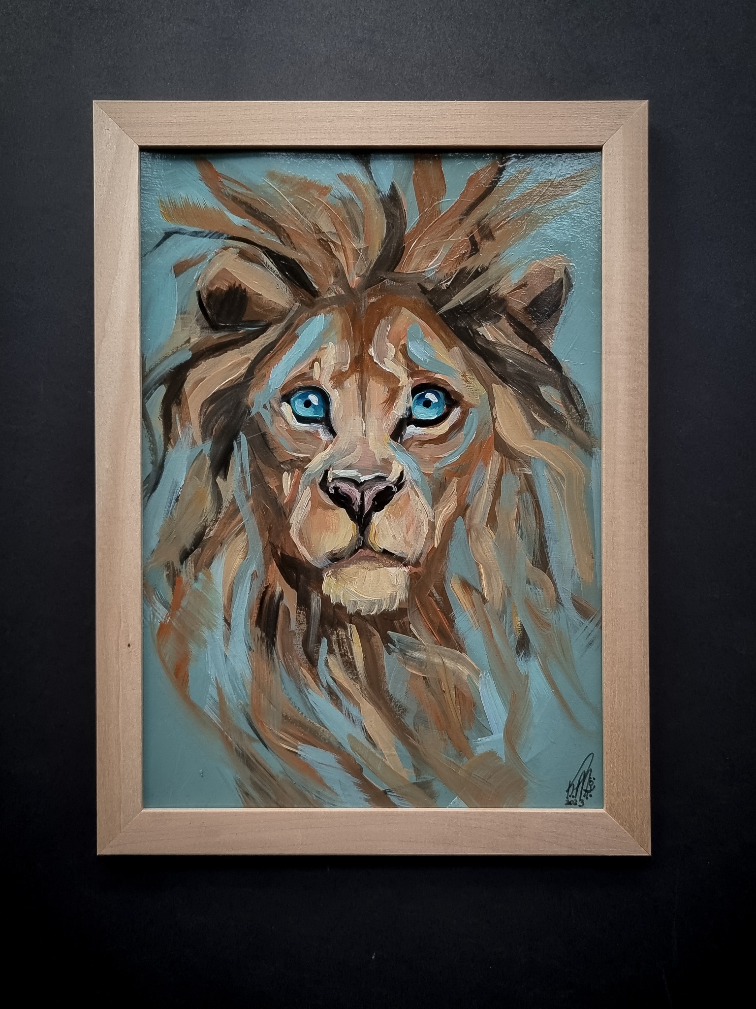 'Lew' - Portret zwierzęcy Black Mind Katarzyna Murzyn