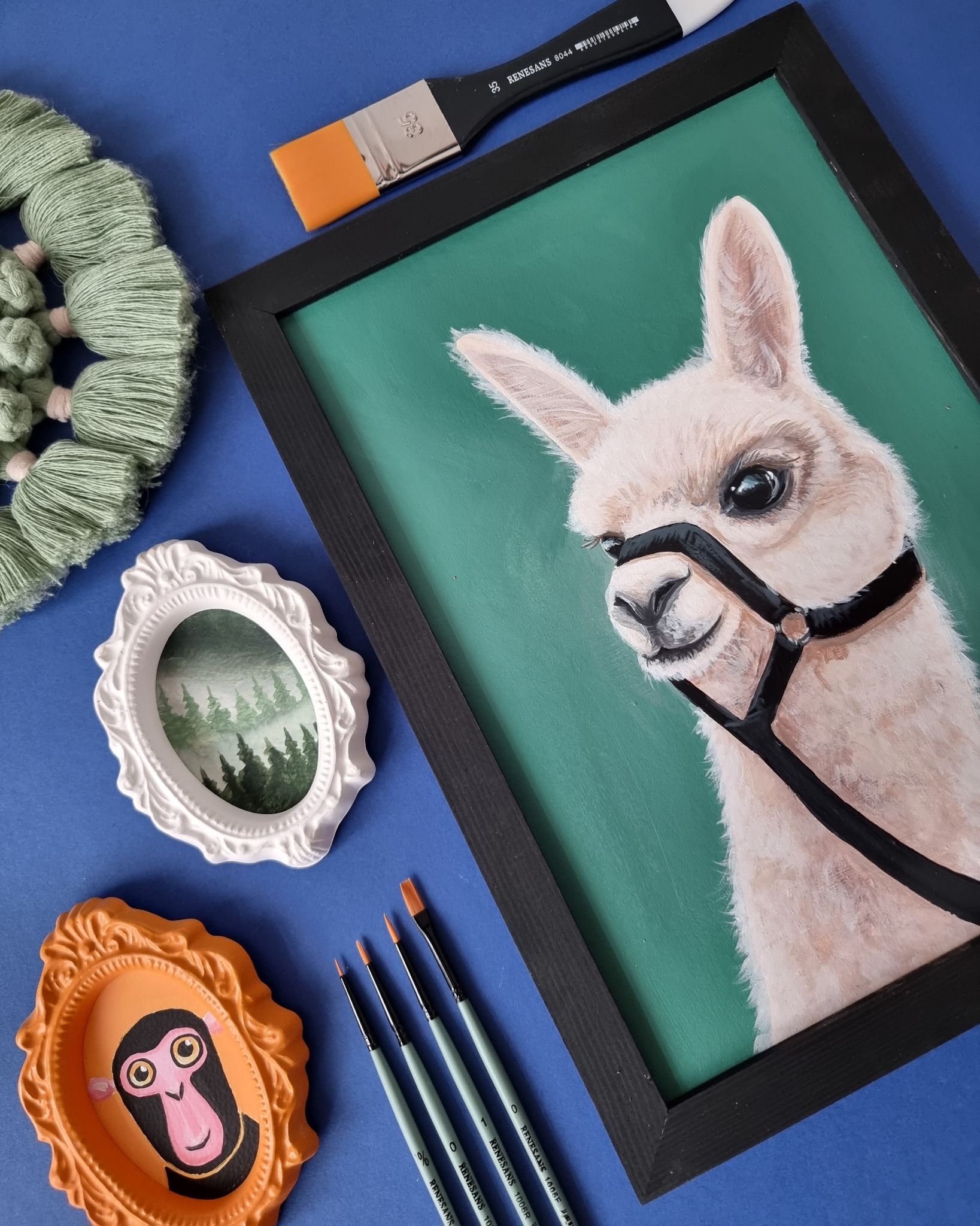 Alpaka - zwierzęcy portret Black Mind Katarzyna Murzyn