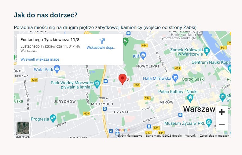 Terapeuta, Warszawa.