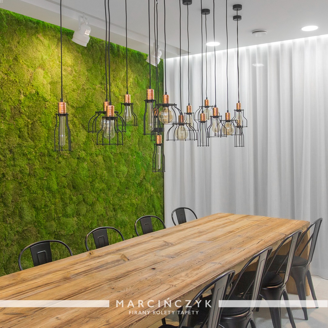 Firano-zasłony do loftowego wnetrza.