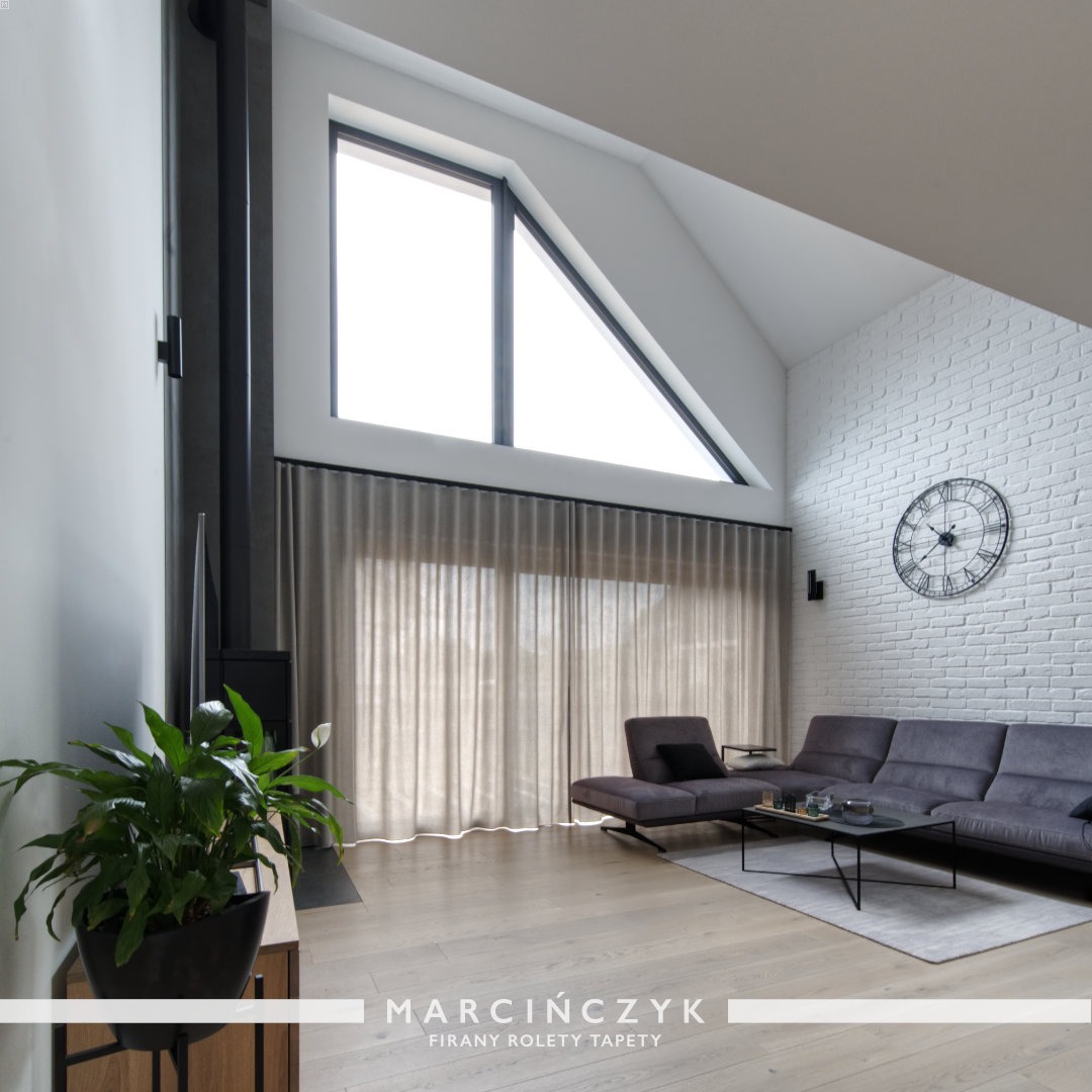 Karnisz do wnętrza loft.