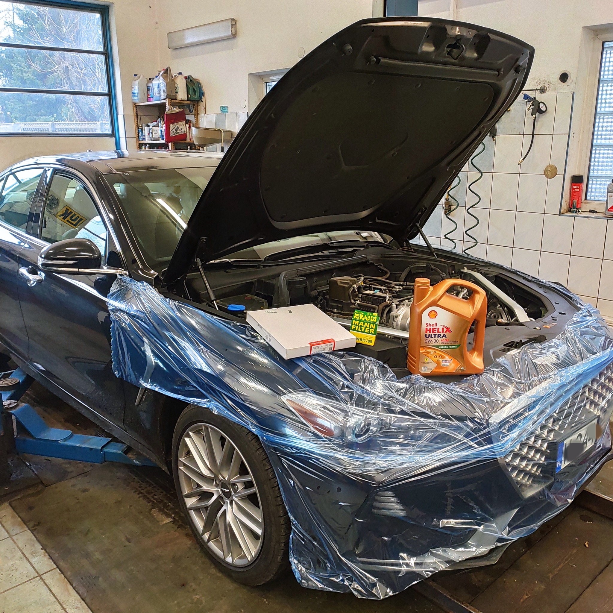 Genesis Q70 serwis olejowy