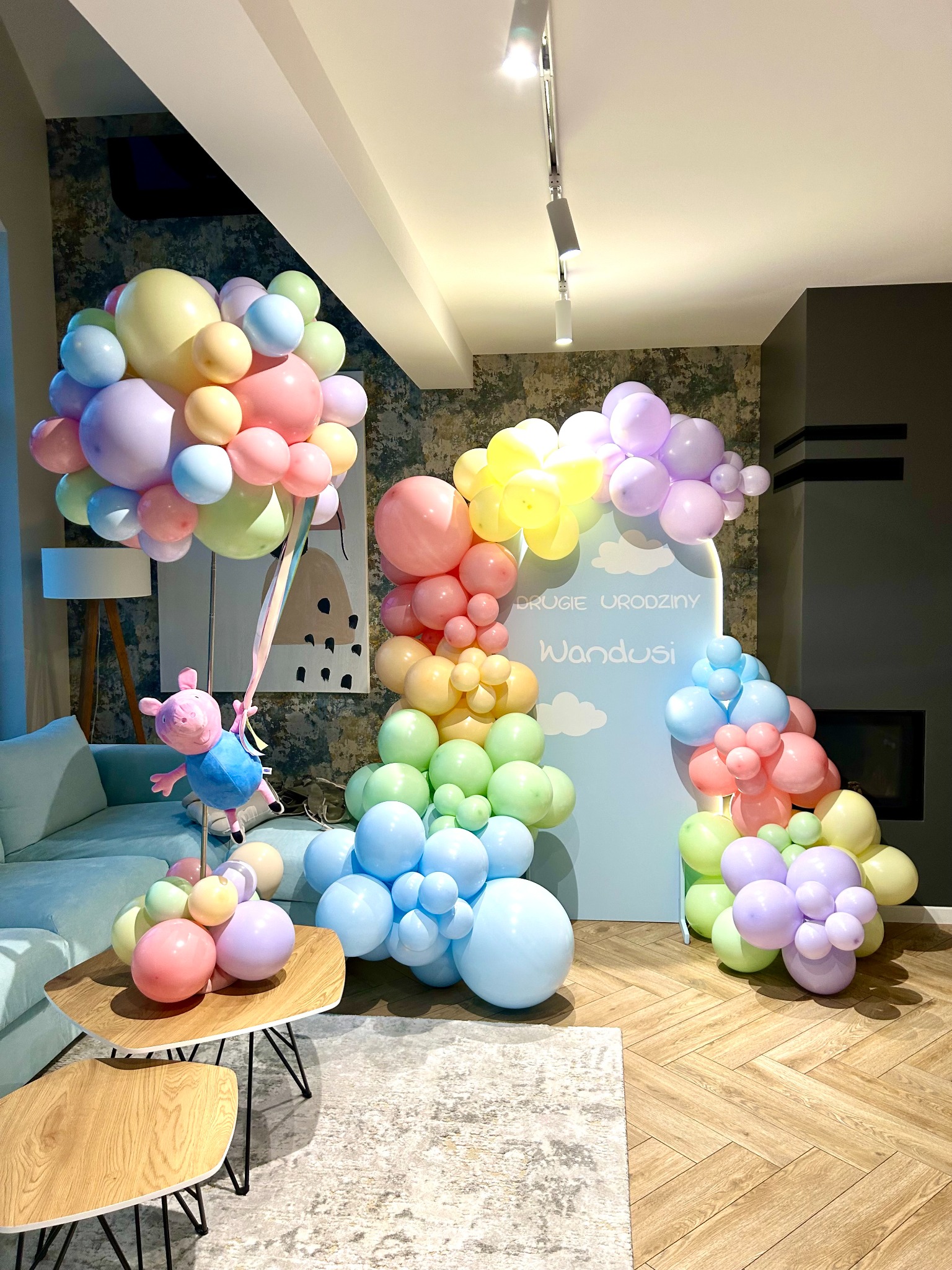 Dekoracja urodzinowa w domu klienta