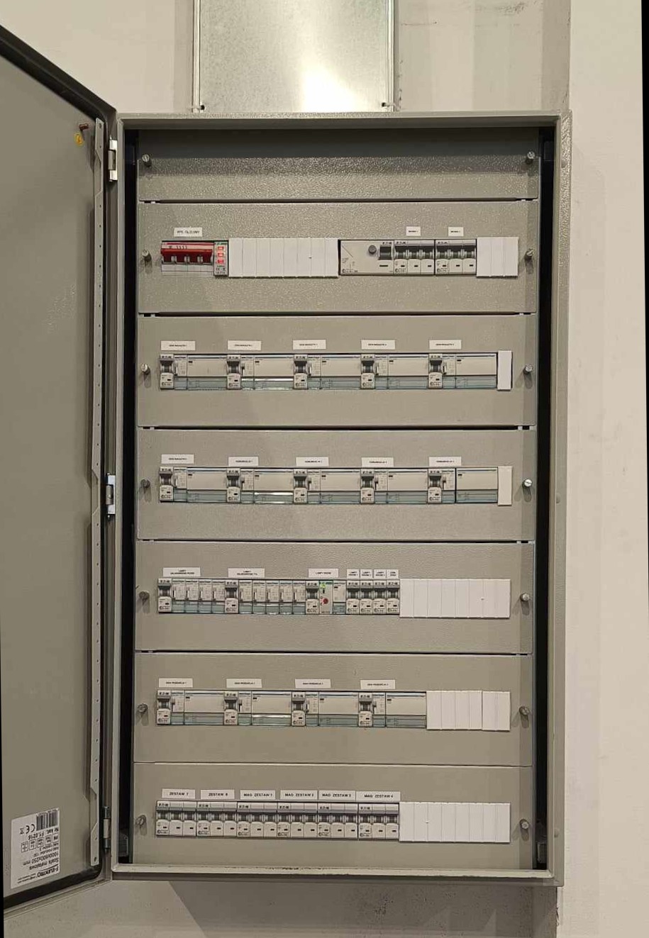 Przykładowa rozdzielnia na nowym obiekcie