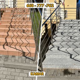 KAMAR - Montaż schodów granitowych KAMAR Podkarpacie Strzyżów, Rzeszów, Ropczyce, Krosno, Jasło