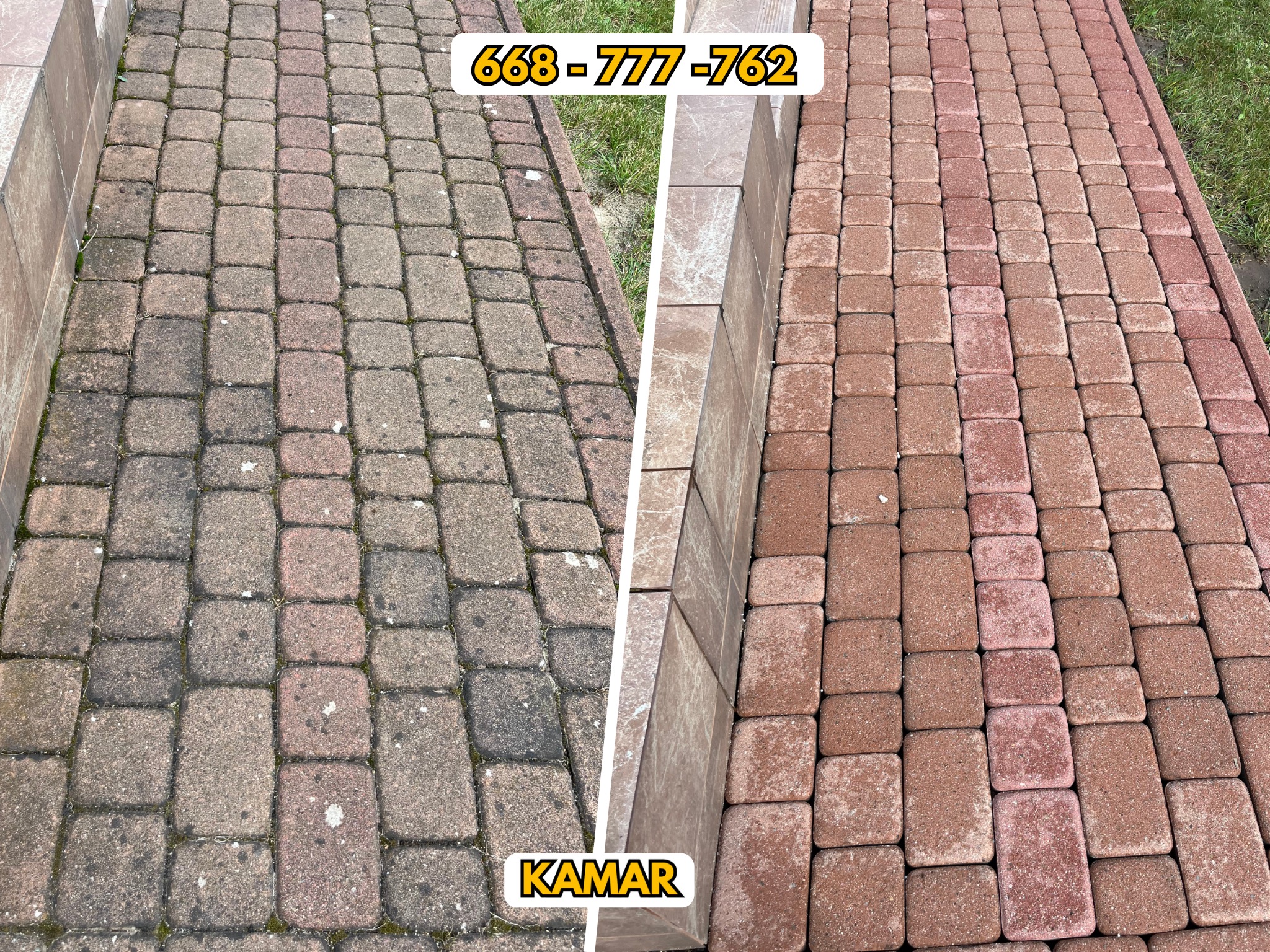 Czyszczenie gorącą wodą kostki Strzyżów