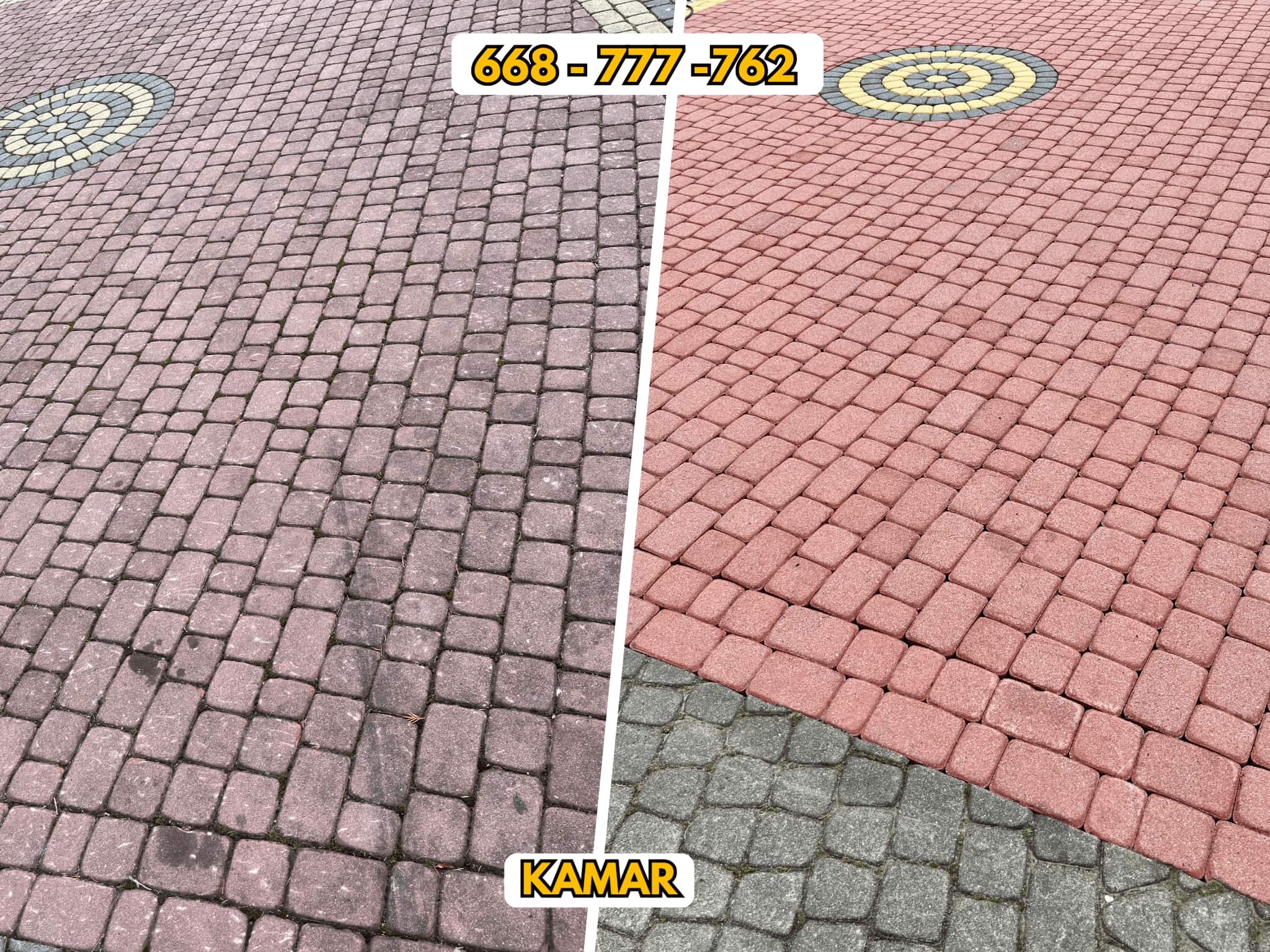 Mycie kostki pod domem weselnym, Strzyżów, Krosno, Jasło, Rzeszów, Dębica, Sanok, Brzozów