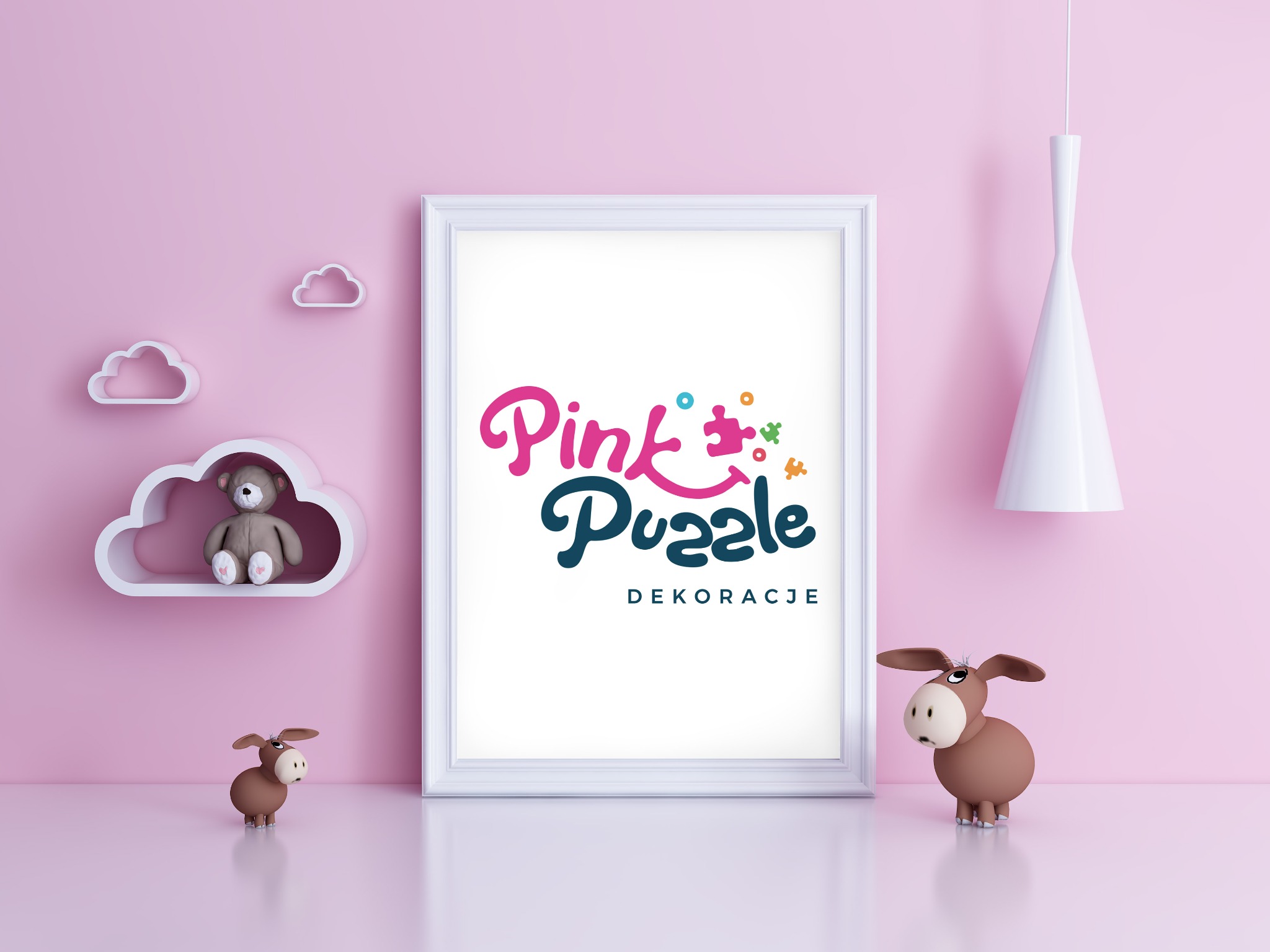 Projekt logo dla firmy Pink Puzzle