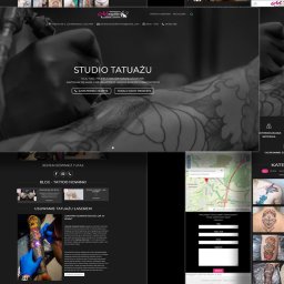 Wizytówka studia tatuażu.
Wordpress + dedykowane rozwiązania klienta