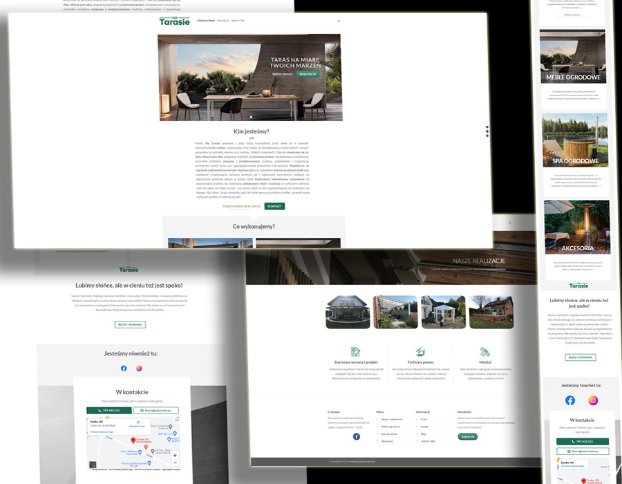 Bardzo kompaktowa wizytówka producenta asortymentu dla domu i ogrodu