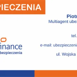 Wizytówka multiagenta ubezpieczeniowego Piotra Amtmanna, partnera Eurofinance, z danymi kontaktowymi i adresem w Inowrocławiu.