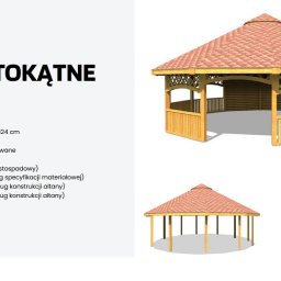 Altana dwunastokątna o przekątnej ok. 8,5 metra