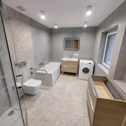 Rodzaj prac : realizacja łazienki 