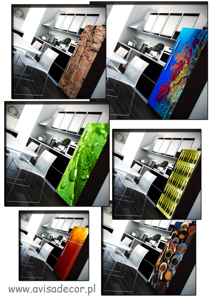 Naklejki na lodówkę, zmywarkę