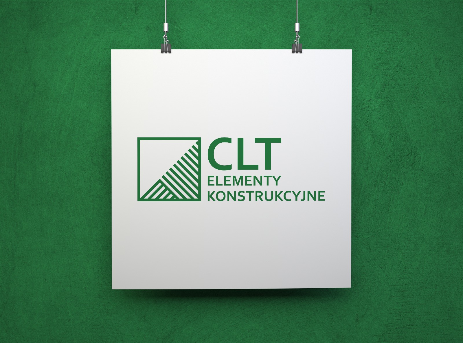 Projekt logo CLT Elementy Konstrukcyjne.