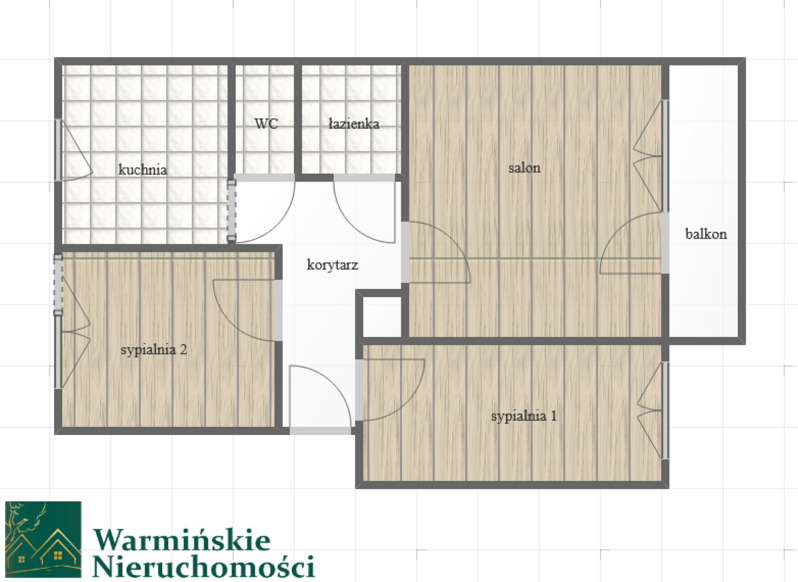 przykładowy rzut mieszkania