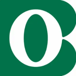 Zielono-białe logo firmy z dużą literą 'O' wkomponowaną w kształt zbliżony do litery 'C'.