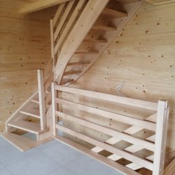 F. H. U. Sprzedaż Drewna i Stolarnia Krzysztof Trojan - Schody Wewnętrzne Drewniane Połomia