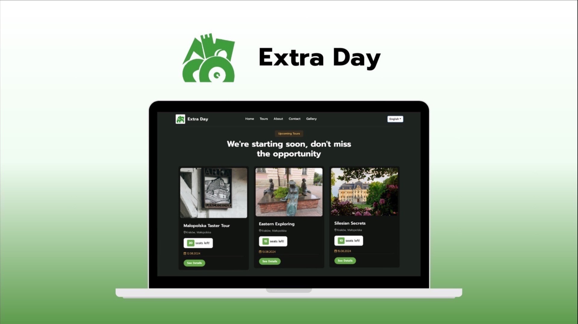 Strona internetowa dla Extra Day