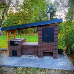 RAF-KAM Usługi budowlano-kamieniarskie Rafał Jędras - grill i wędzarnia z cegły klinkierowej