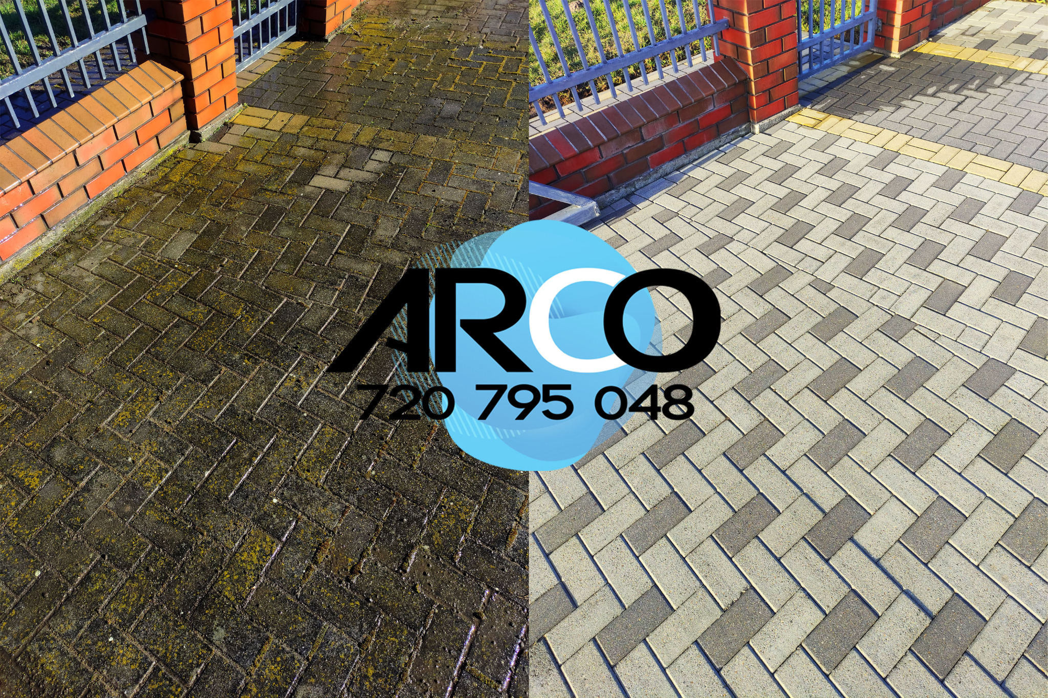 Czyszczenie kostki wraz z odgrzybianiem/bio-impregnacją