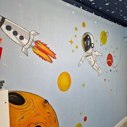 Pokój dziecięcy - motyw kosmos