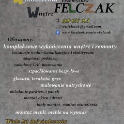 Usługi remontowo-budowlane Przemysław Felczak - Łazienki Warszawa