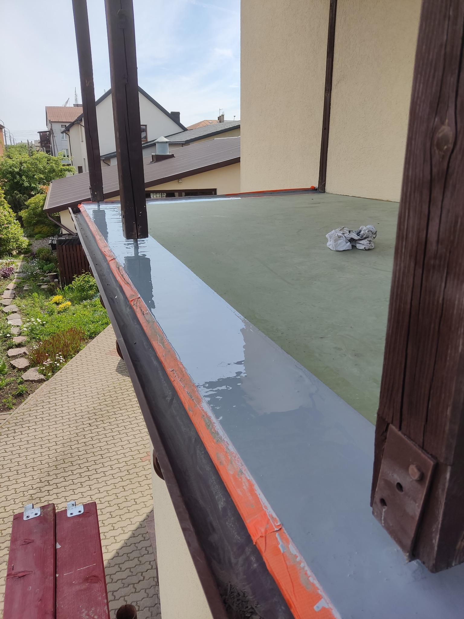 Naprawa balonów , zakończona żywica epoksydową.