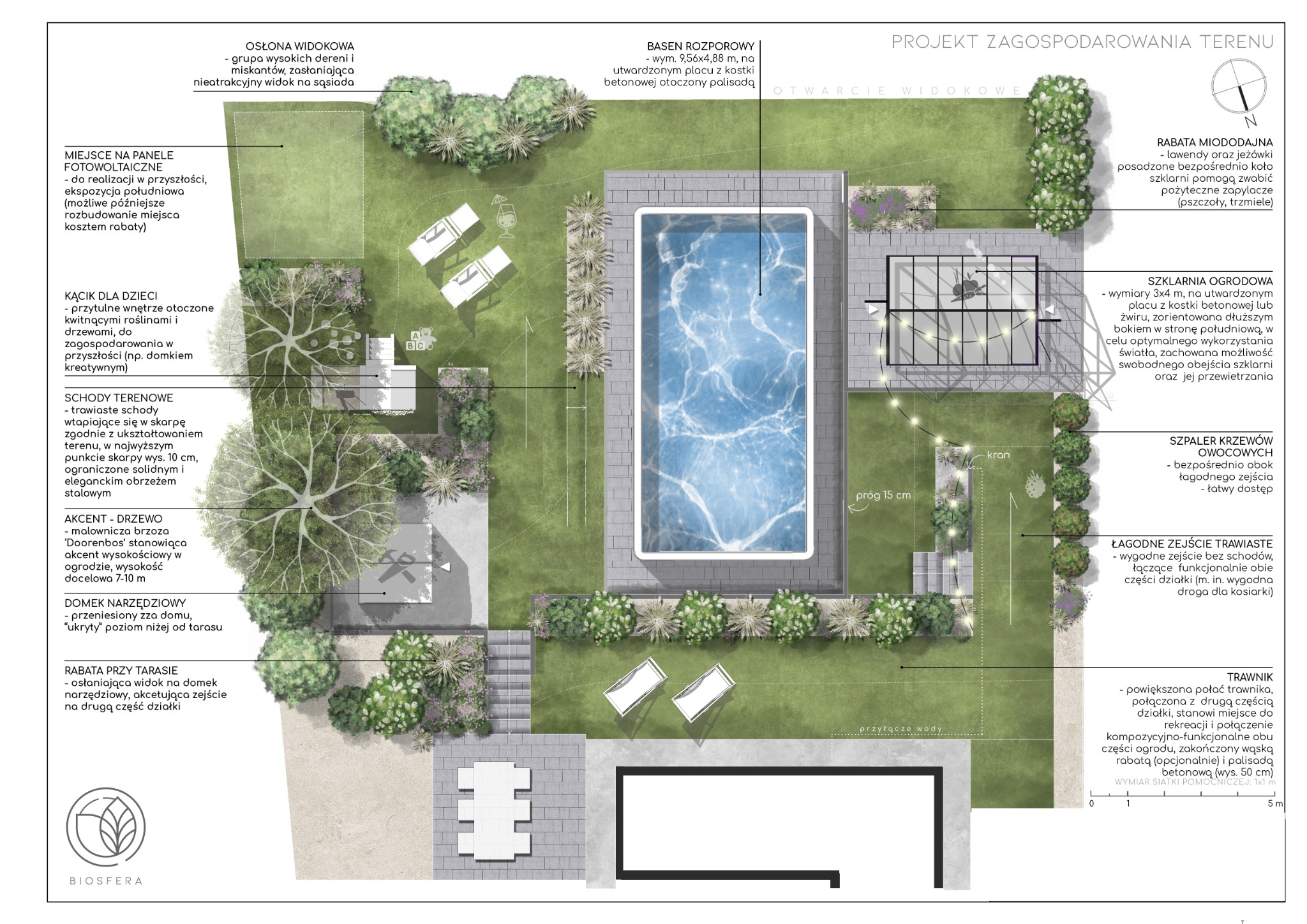 Projekt ogrodu rekreacyjnego w Cianowicah