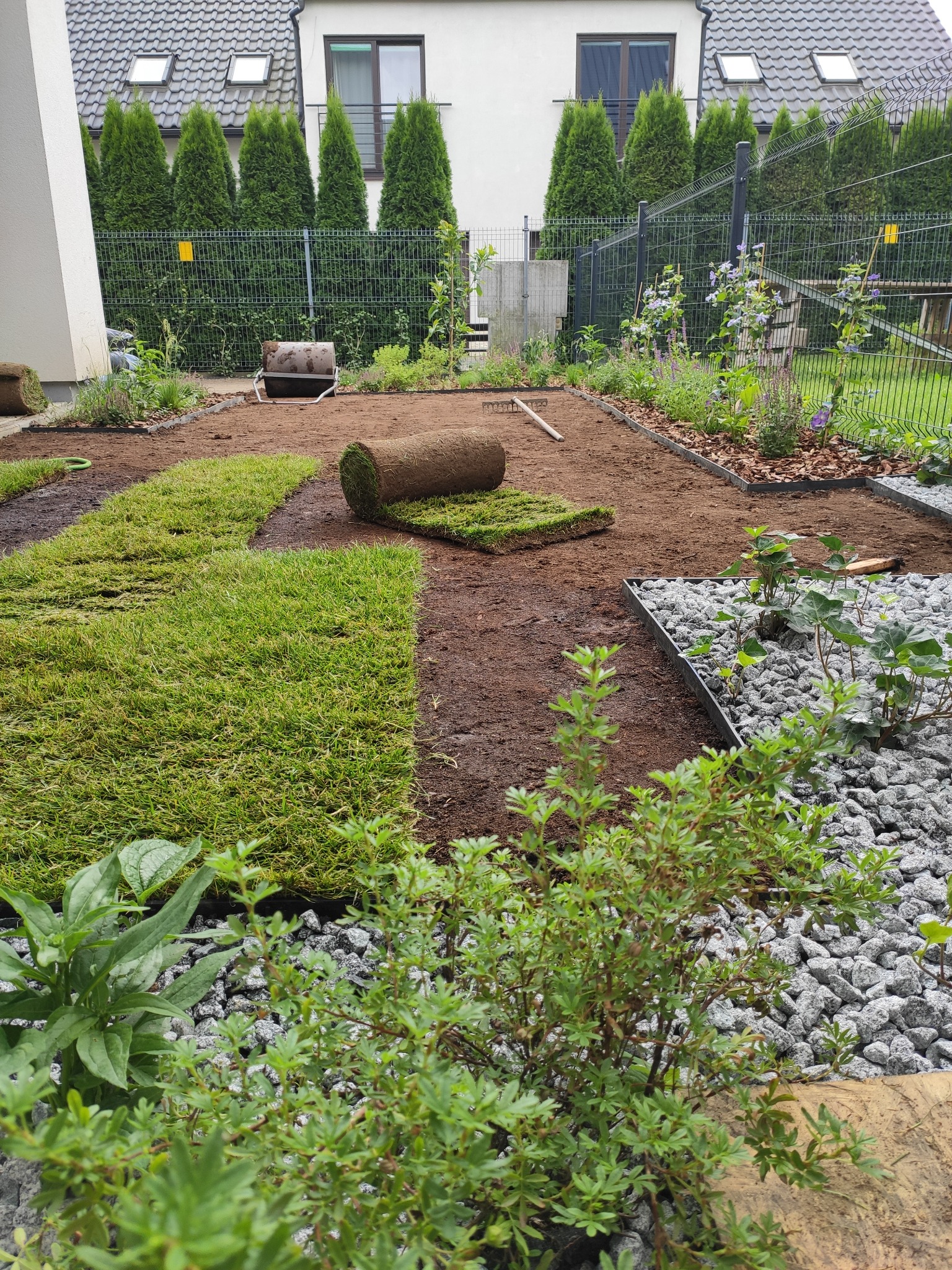 Realizacja - ogródek w Zielonkach