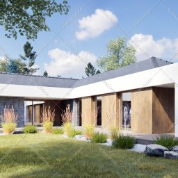 Indywidualny projekt budowlany domu jednorodzinnego parterowego w Środzie Śląskiej.