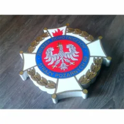 Logo ZOSP, wykonane ze styroduru z licem z PCV z nadrukiem UV