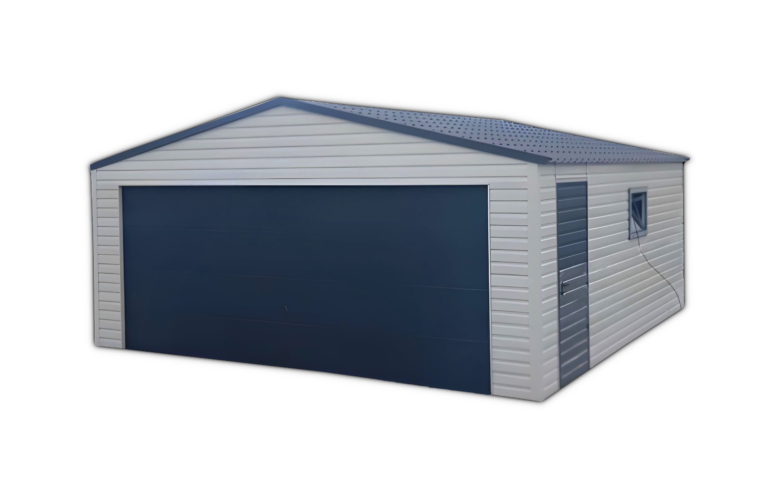 Garaż z bramą segmentową