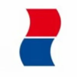 Logo SAI-POL z dwoma poziomymi, falistymi strzałkami - górna czerwona, dolna niebieska - na białym tle.