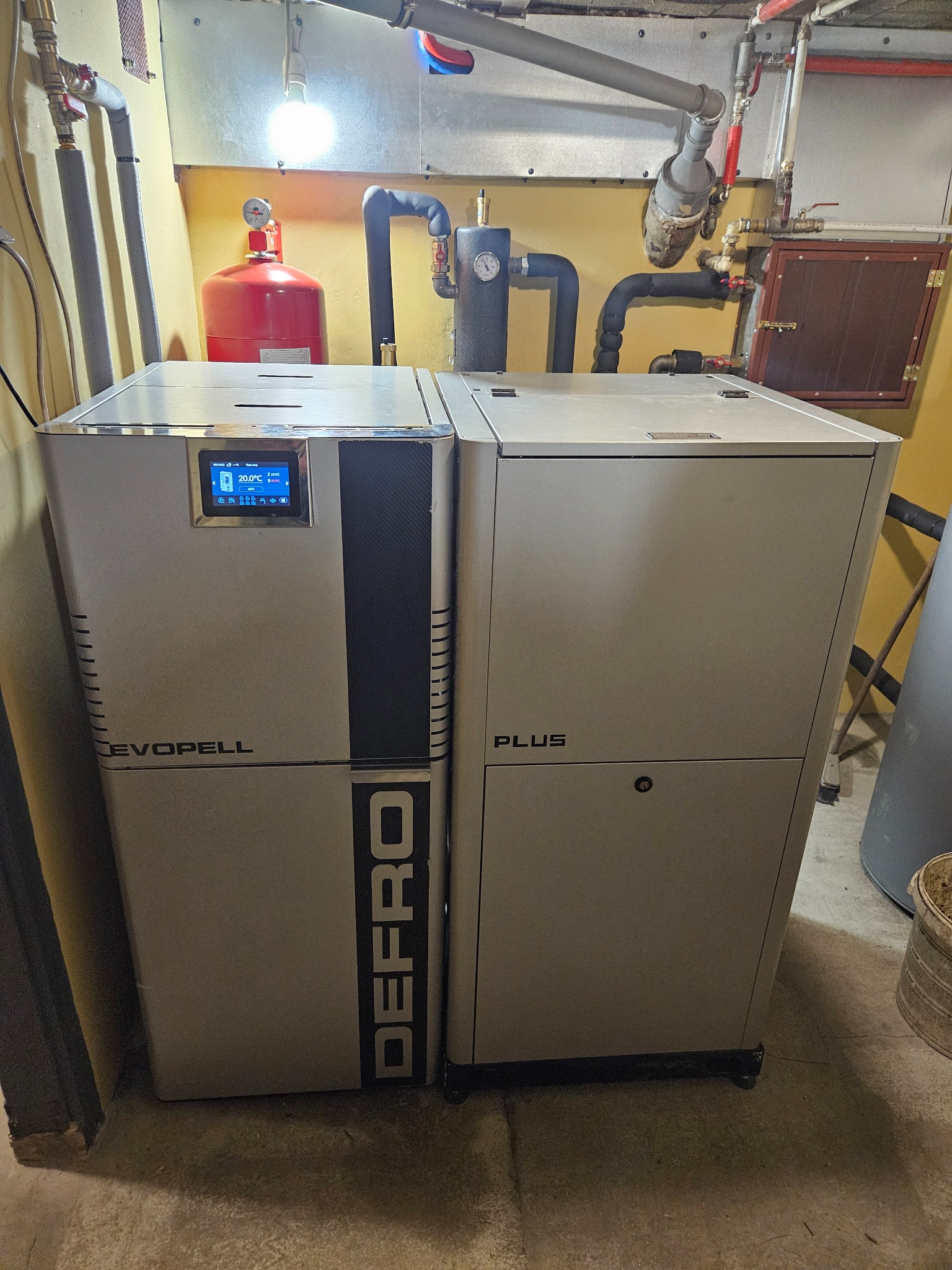 Kocioł pelletowy Defro w nowej kotłowni