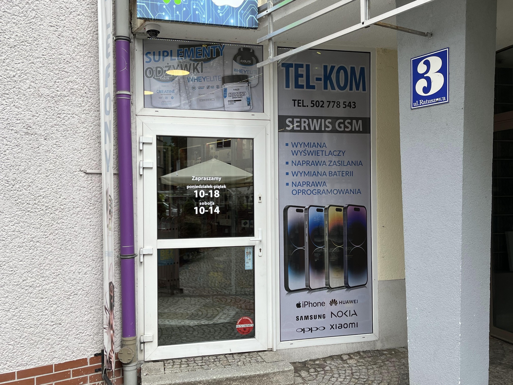 Tel-Kom Kołobrzeg - folia one way vision oraz godziny otwarcia