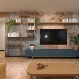 Salon w odważnych kolorach