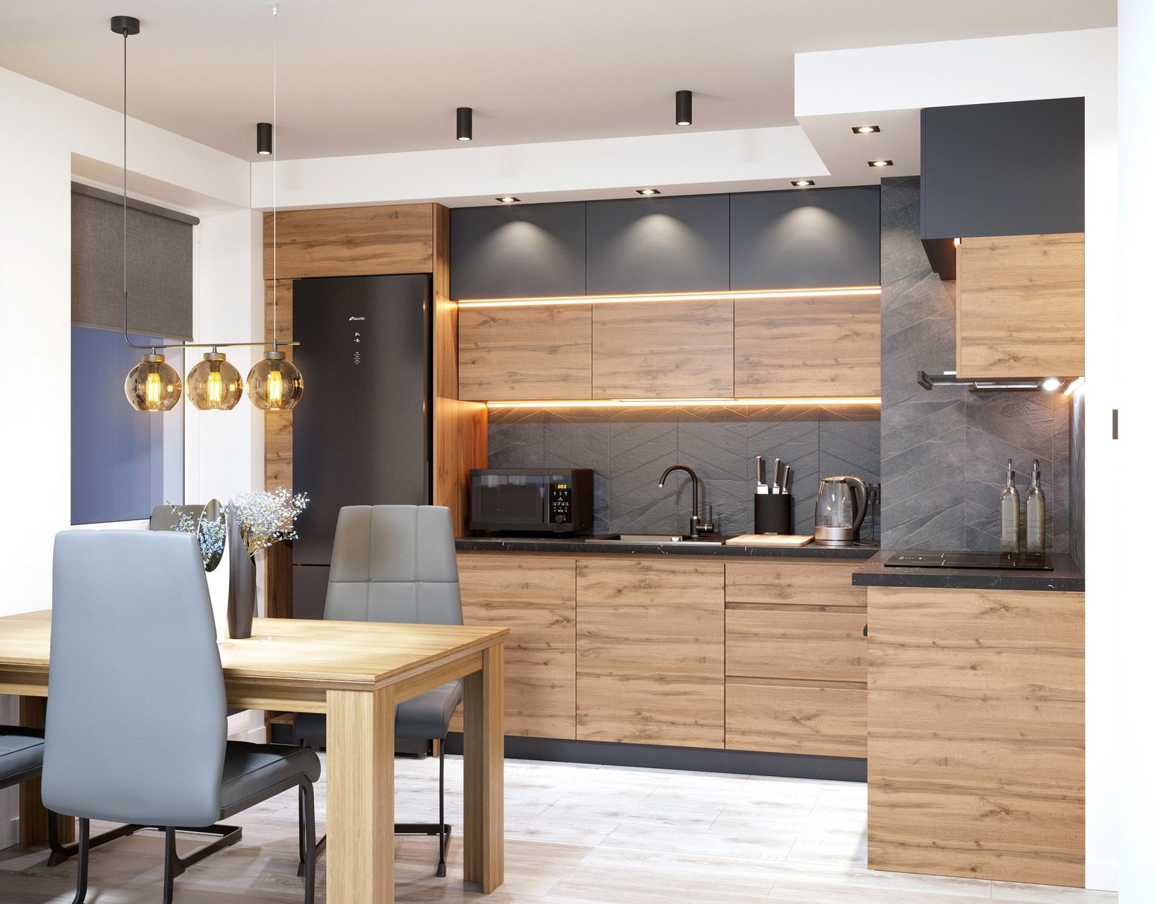 Projekt i wizualizacja kuchni