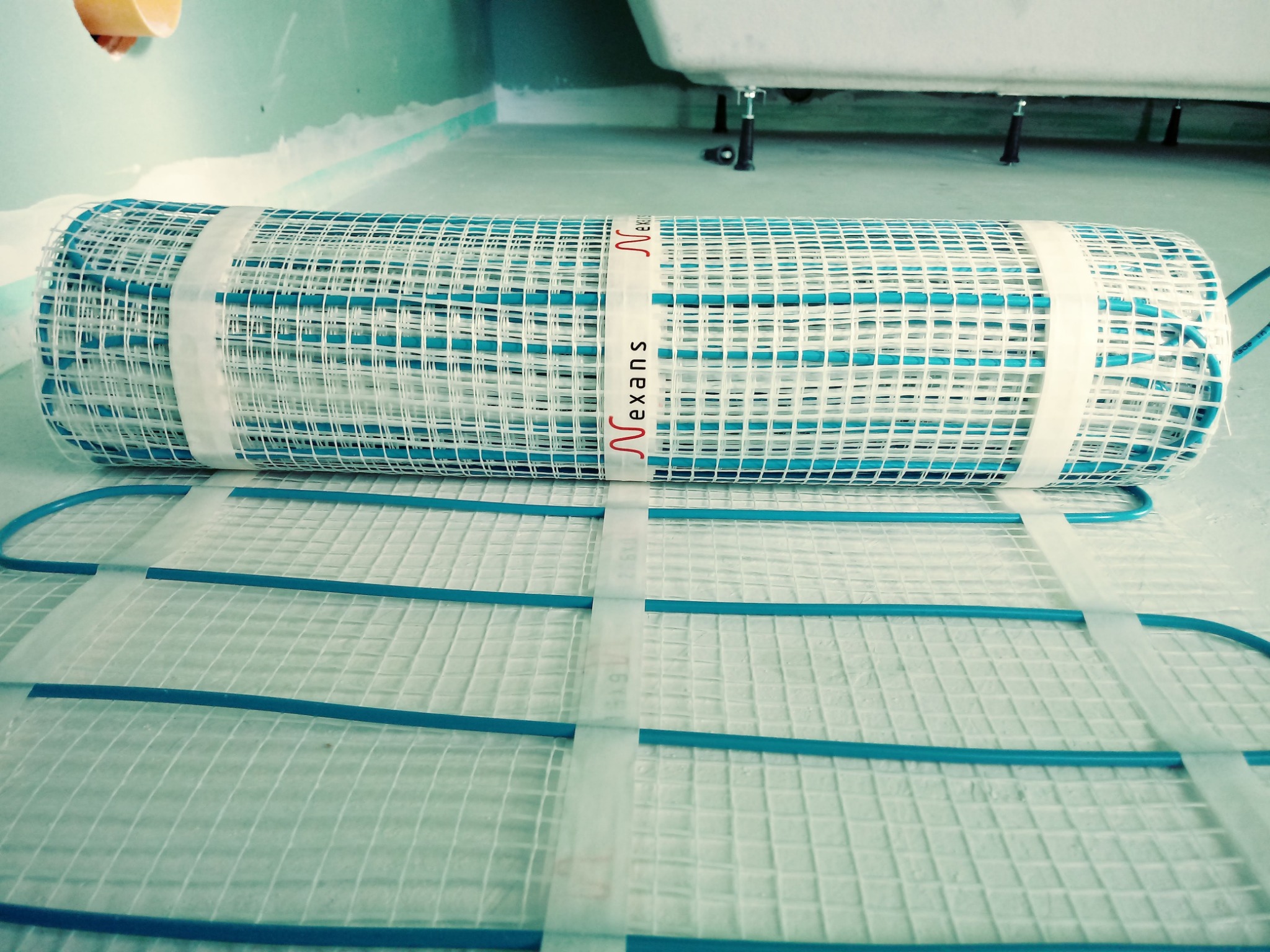 Montaż maty grzewczej Nexans