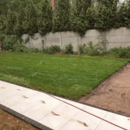 zakładanie trawnika z roli i wytyczenie rabaty