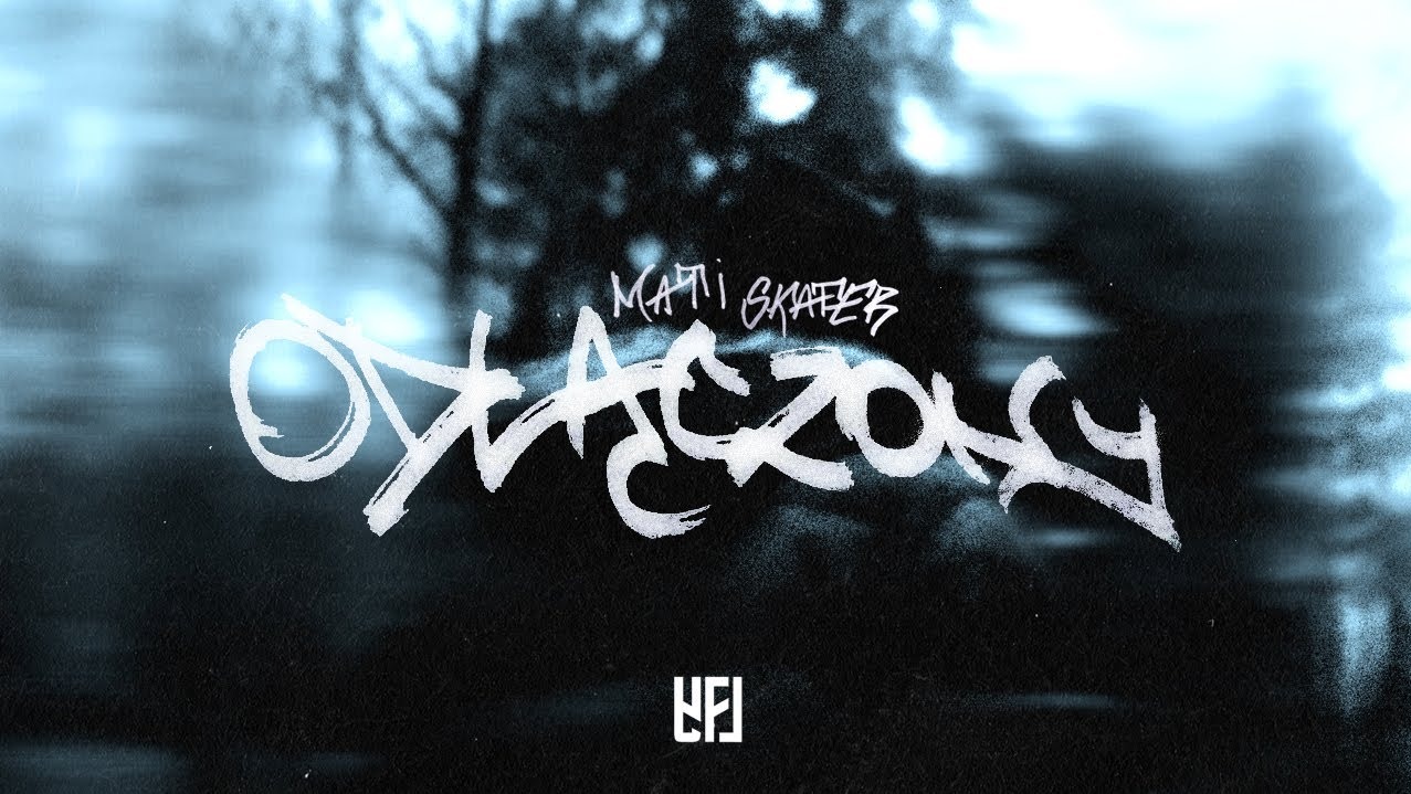 Grafika z białym, rozmytym napisem 'Odłączony' na ciemnym tle z nieostrymi elementami natury. Stylizowane logo 'YFI' w dolnej części.